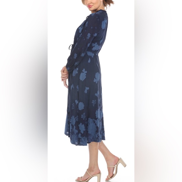 Johnny Was Daisy Leonna Midi Dress Boho Chic - Picture 4 of 6